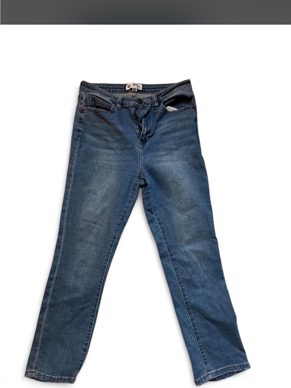 PTCL Women's Straight Leg Denim Jeans - Blue Wash